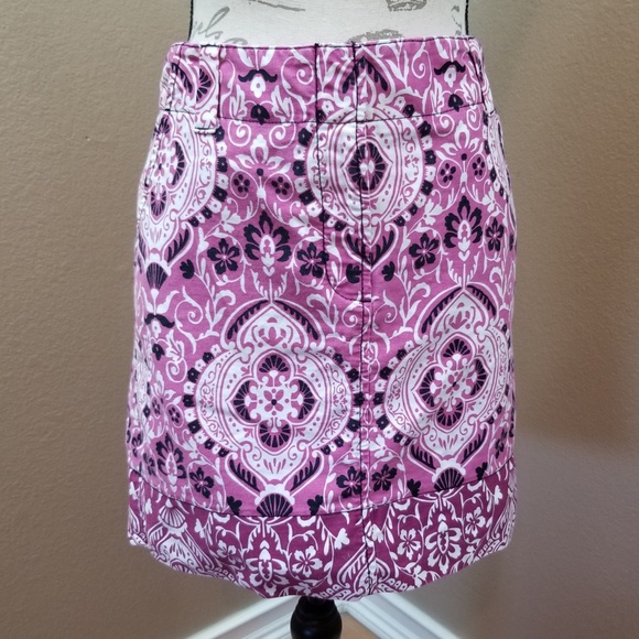 LOFT Dresses & Skirts - 6/$30 Loft Purple and White Denim Mini Skirt Sz 4